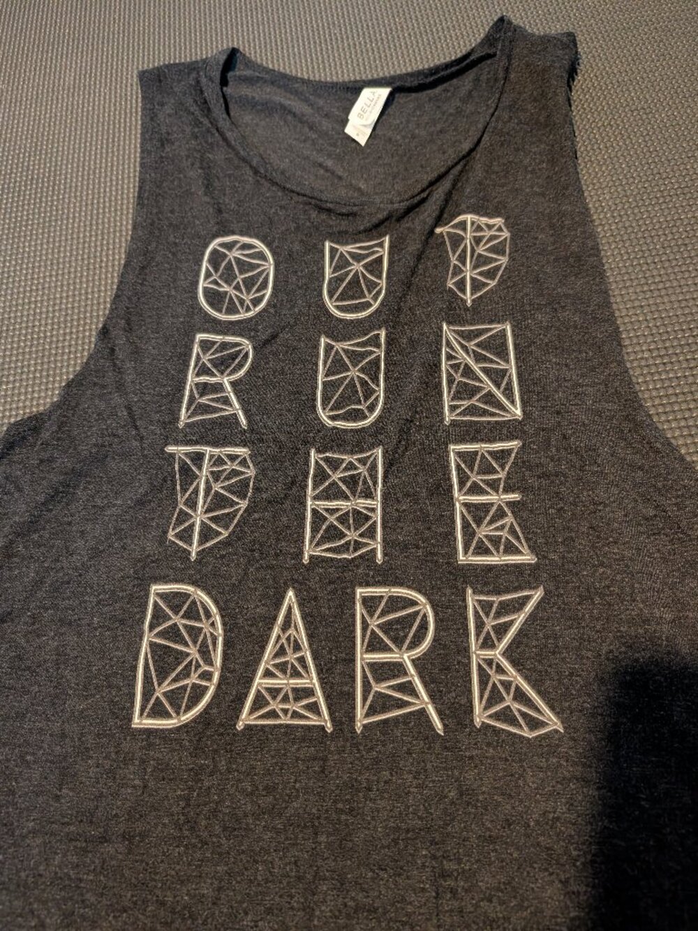 Outrun the Dark Muscle Tank Medium
